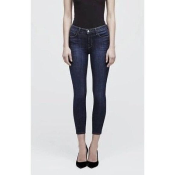 L'Agence Margot High Rise Skinny Jeans in Prime Blue Vintage Size 26 - Picture 1 of 6